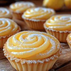 Freshly baked lemon cupcakes