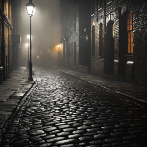 London street at night