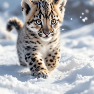 Snow leopard cub